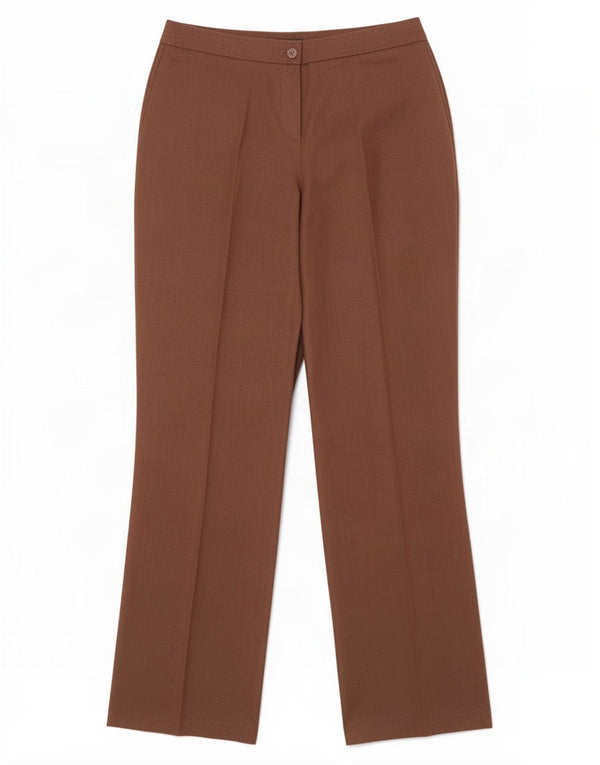 Marks & Spencer Womens Autograph Casual Trousers UK 12 Medium W30 L32 Brown