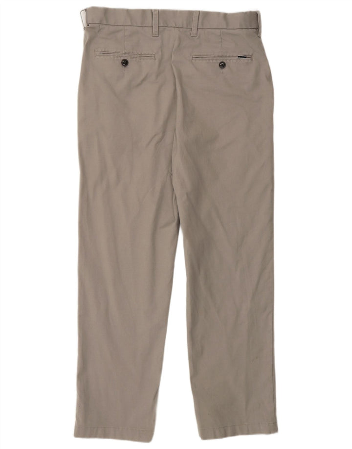 Marks & Spencer Mens Straight Suit Trousers W32 L28 Grey Cotton