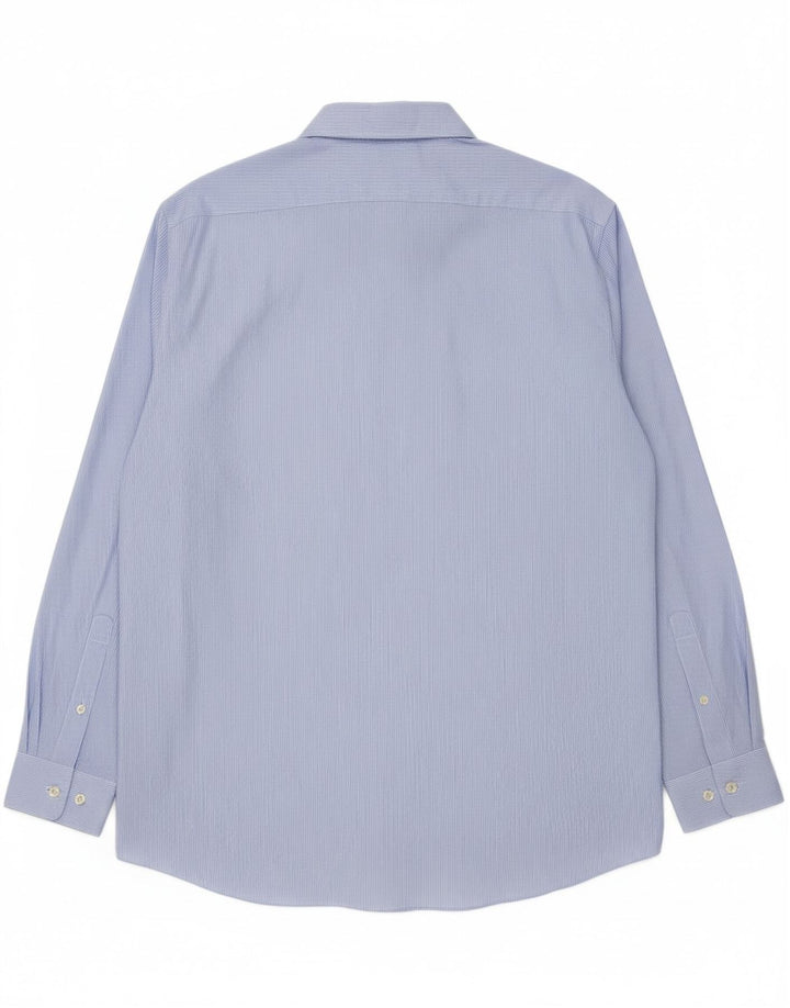 MICHAEL KORS Mens Regular Fit Shirt Size 17 1/2 XL Blue Pinstripe Vintage Michael Kors and Second-Hand Michael Kors from Messina Hembry 