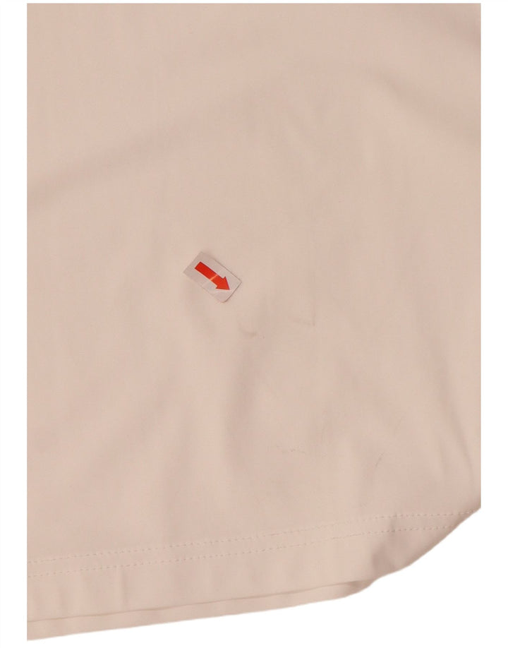 BOTTEGA ARTIGIANA Mens Polo Shirt Medium Off White Nylon