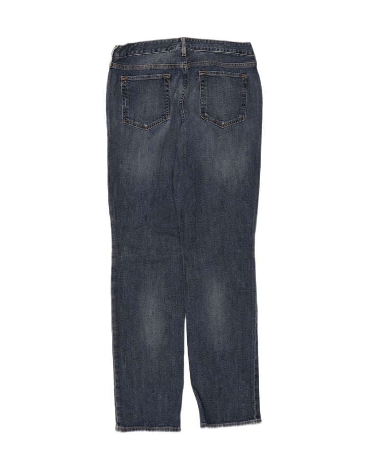 EDDIE BAUER Womens Slightly Curvy Straight Jeans US 10 Large W30 L32 Blue
