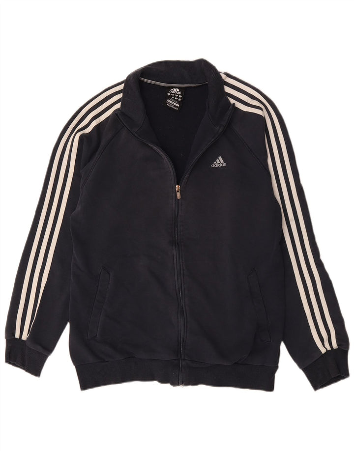 Adidas Mens Clima 365 Tracksuit Top Jacket Medium Navy Blue Cotton