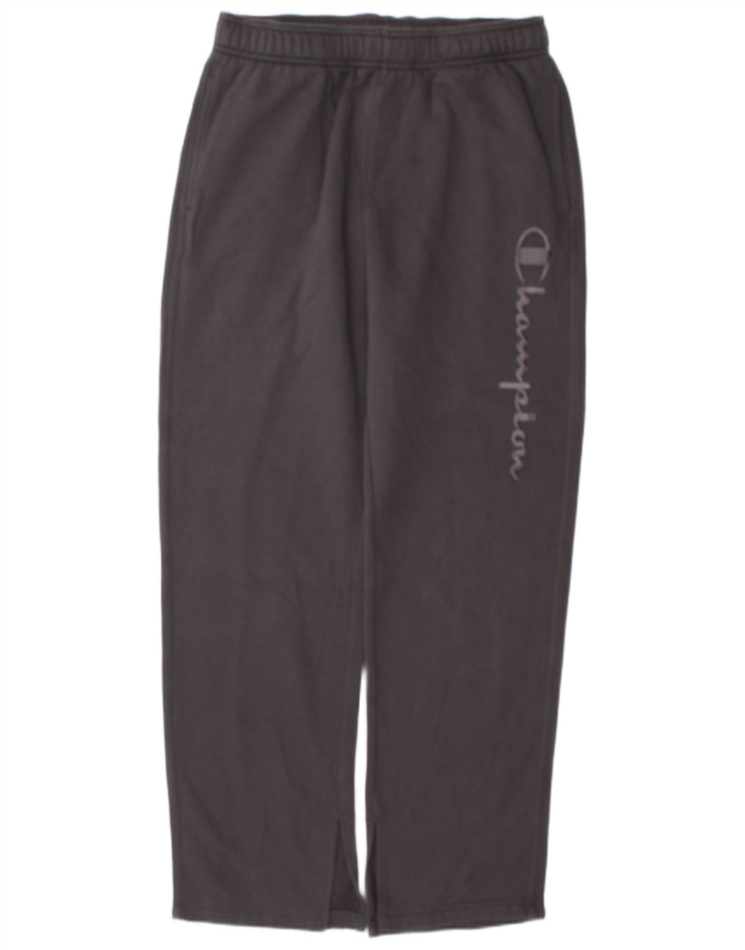Champion Womens Graphic Tracksuit Trousers UK 14 Medium Grey Cotton