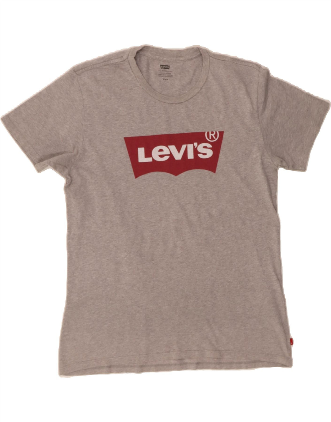 LEVI'S Mens Graphic T-Shirt Top Medium Grey Cotton Vintage Levi's and Second-Hand Levi's from Messina Hembry 