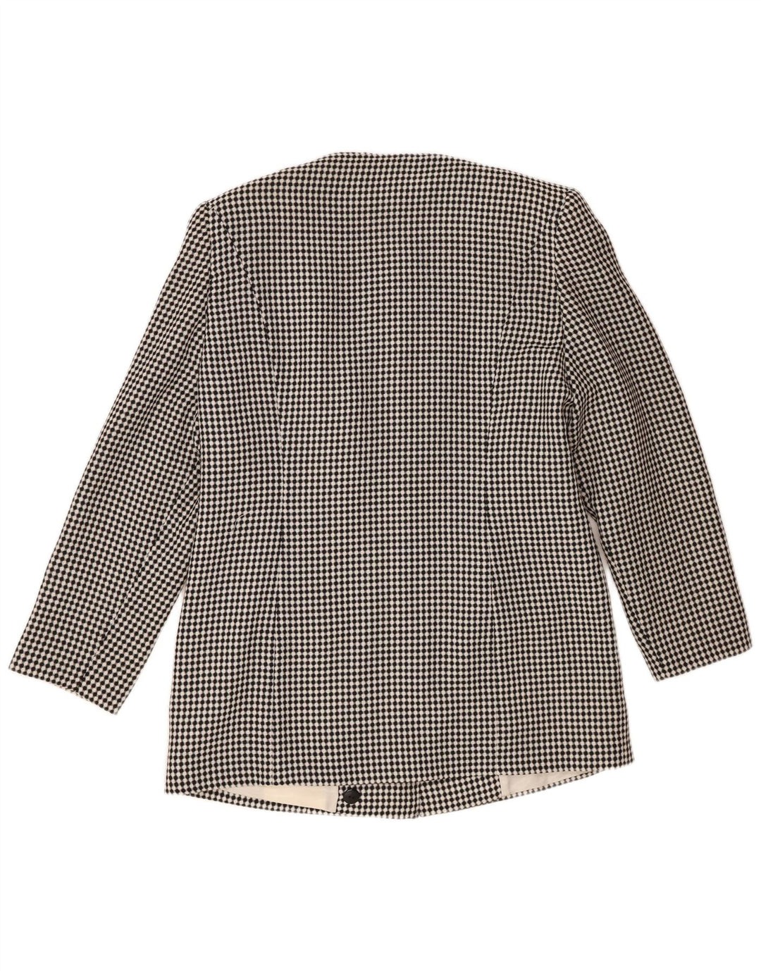 Vintage Womens 7 button Blazer Jacket IT 44 Medium Black Spotted Polyester