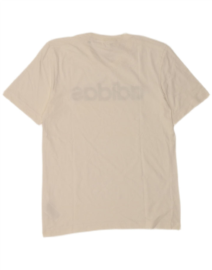 Adidas Mens Graphic T-Shirt Top Small White Cotton