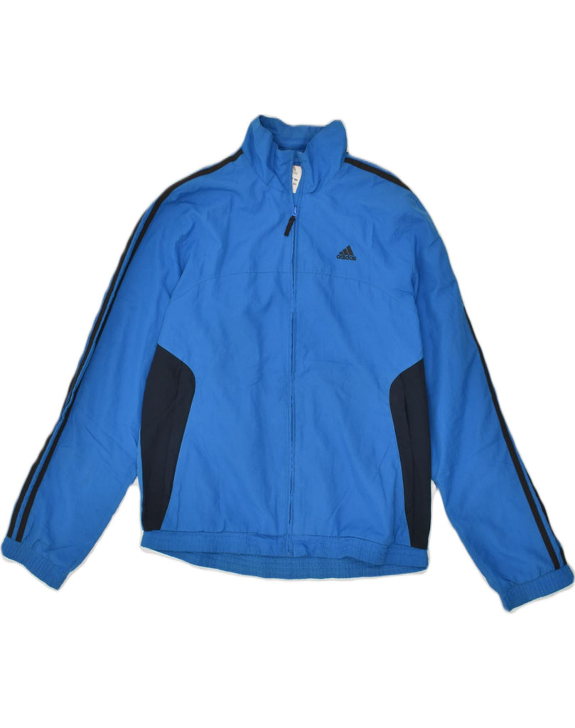 ADIDAS Mens Tracksuit Top Jacket UK 38/40 Medium Blue Colourblock | Vintage Adidas | Thrift | Second-Hand Adidas | Used Clothing | Messina Hembry 