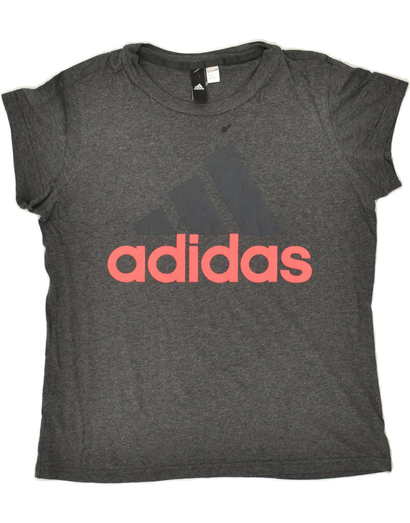 ADIDAS Mens Graphic T-Shirt Top Medium Grey | Vintage Adidas | Thrift | Second-Hand Adidas | Used Clothing | Messina Hembry 