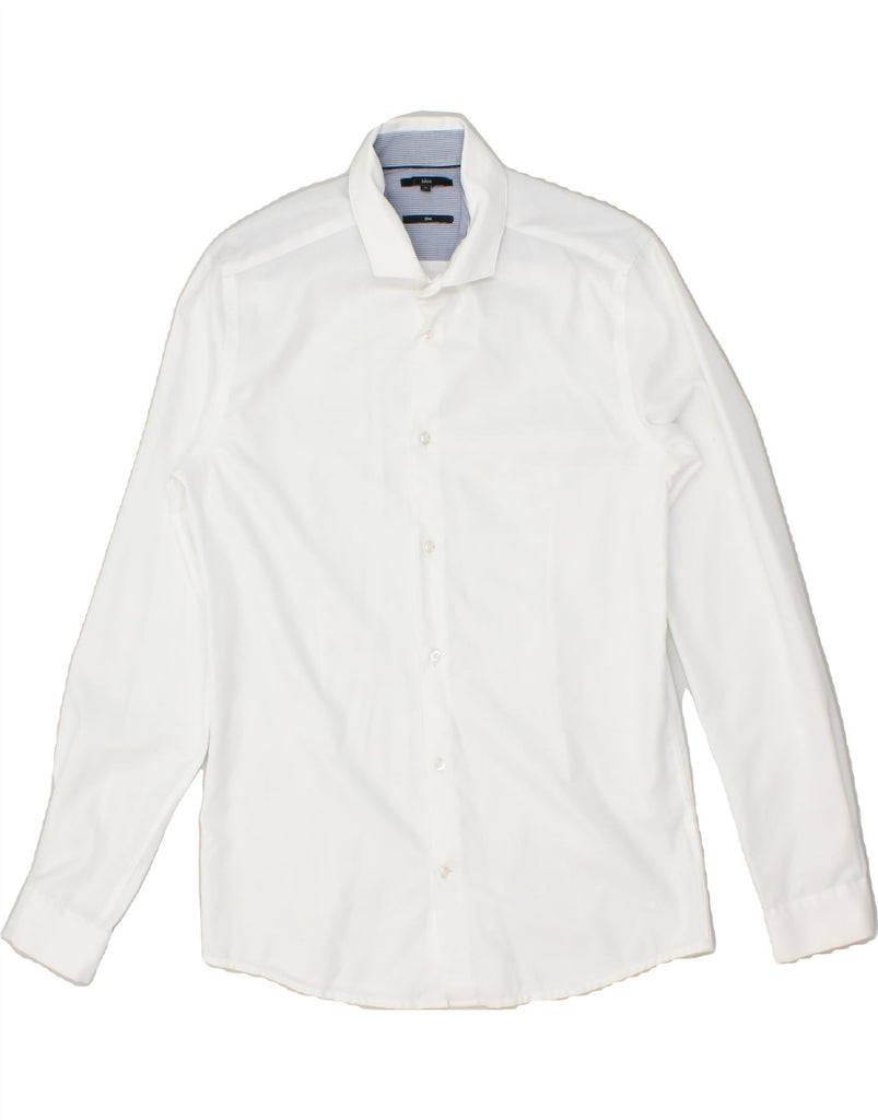 JULES Mens Slim Fit Shirt Medium White | Vintage Jules | Thrift | Second-Hand Jules | Used Clothing | Messina Hembry 