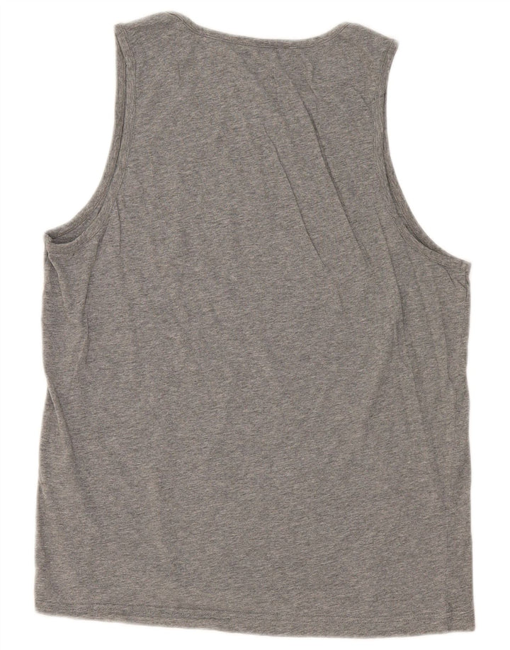 Puma Mens Graphic Vest Top Large Grey Cotton