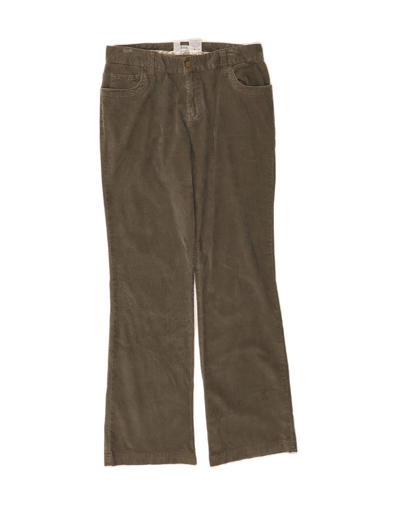 IZOD Womens Bootcut Corduroy Trousers US 10 Large W32 L32 Khaki Cotton Vintage Izod and Second-Hand Izod from Messina Hembry 