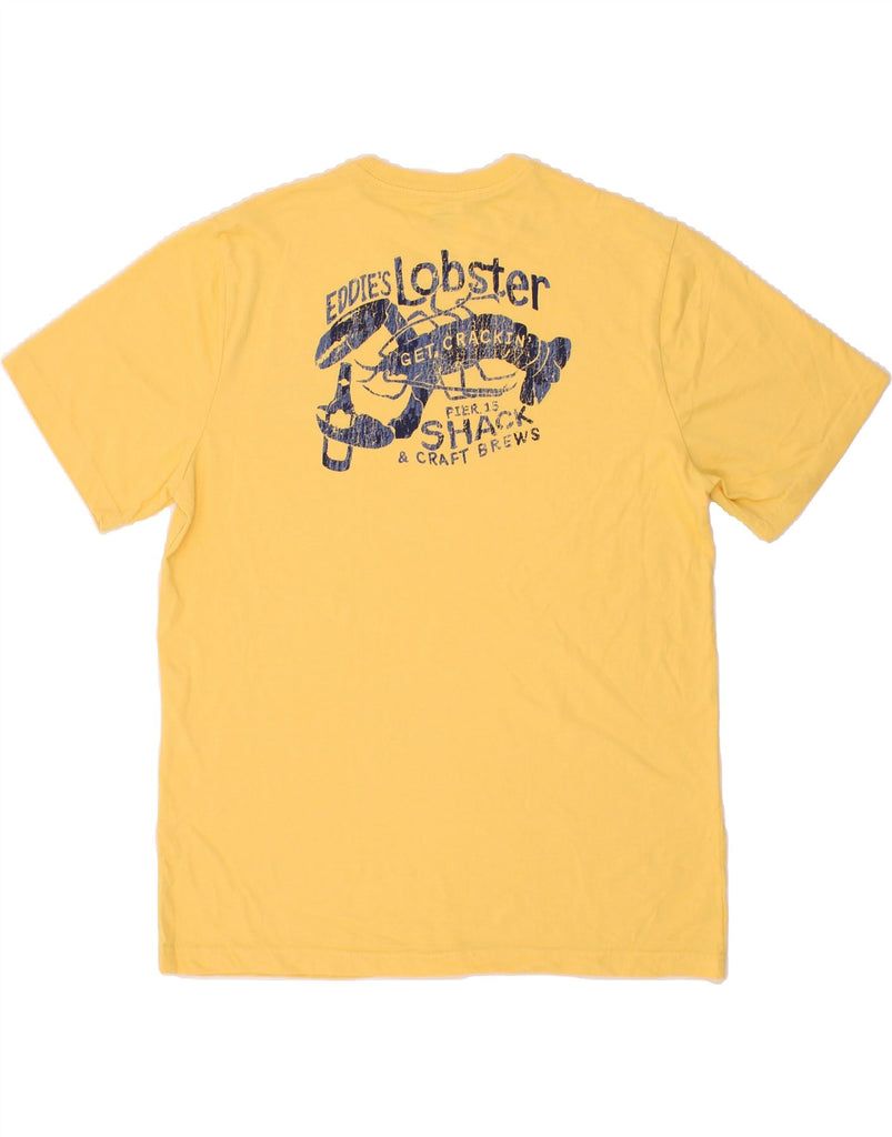 IZOD Mens Salt Water Relaxed Fit Graphic T-Shirt Top Large Yellow Vintage Izod and Second-Hand Izod from Messina Hembry 