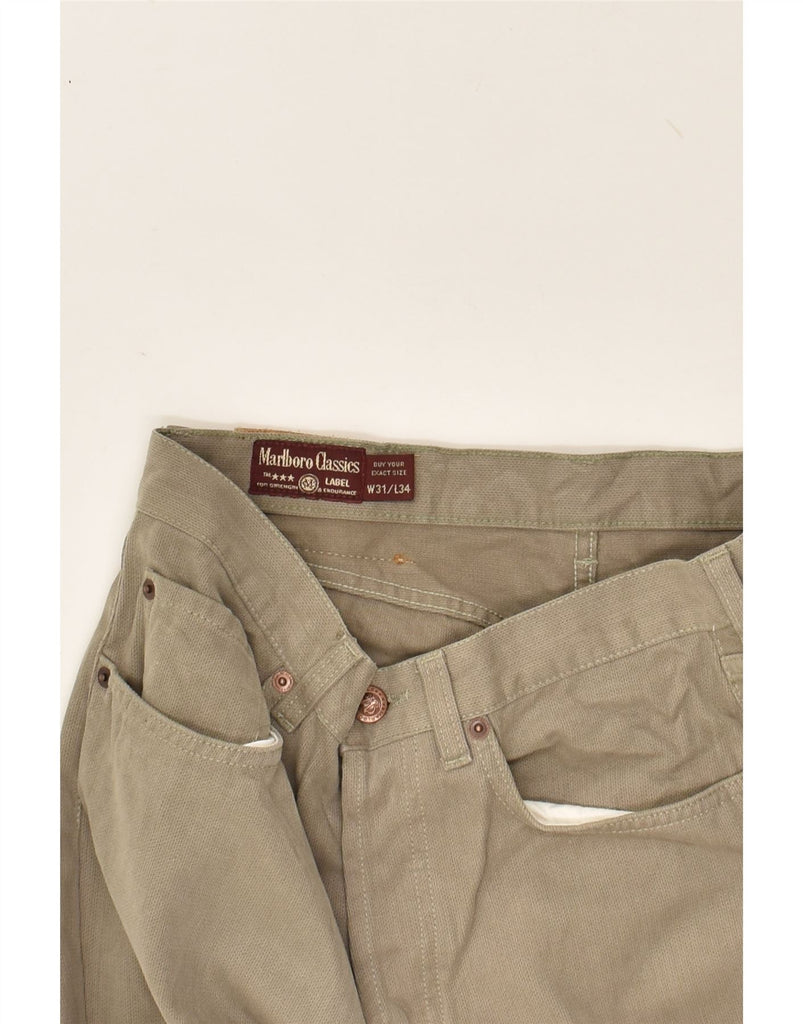 MARLBORO CLASSICS Mens Straight Casual Trousers W31 L29  Grey | Vintage Marlboro Classics | Thrift | Second-Hand Marlboro Classics | Used Clothing | Messina Hembry 