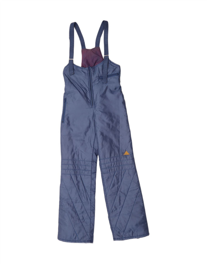 Vintage Mens Dungarees Ski Trousers IT 50 Large Blue Polyamide
