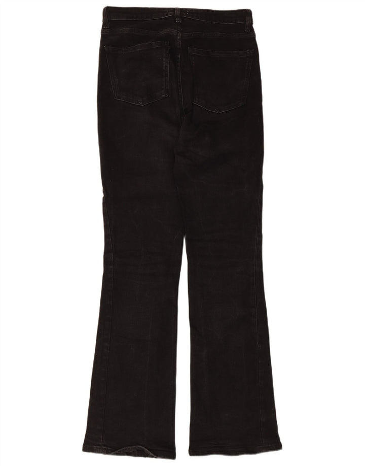 Zara Womens Flared Jeans EU 38 Small W28 L31 Black Cotton