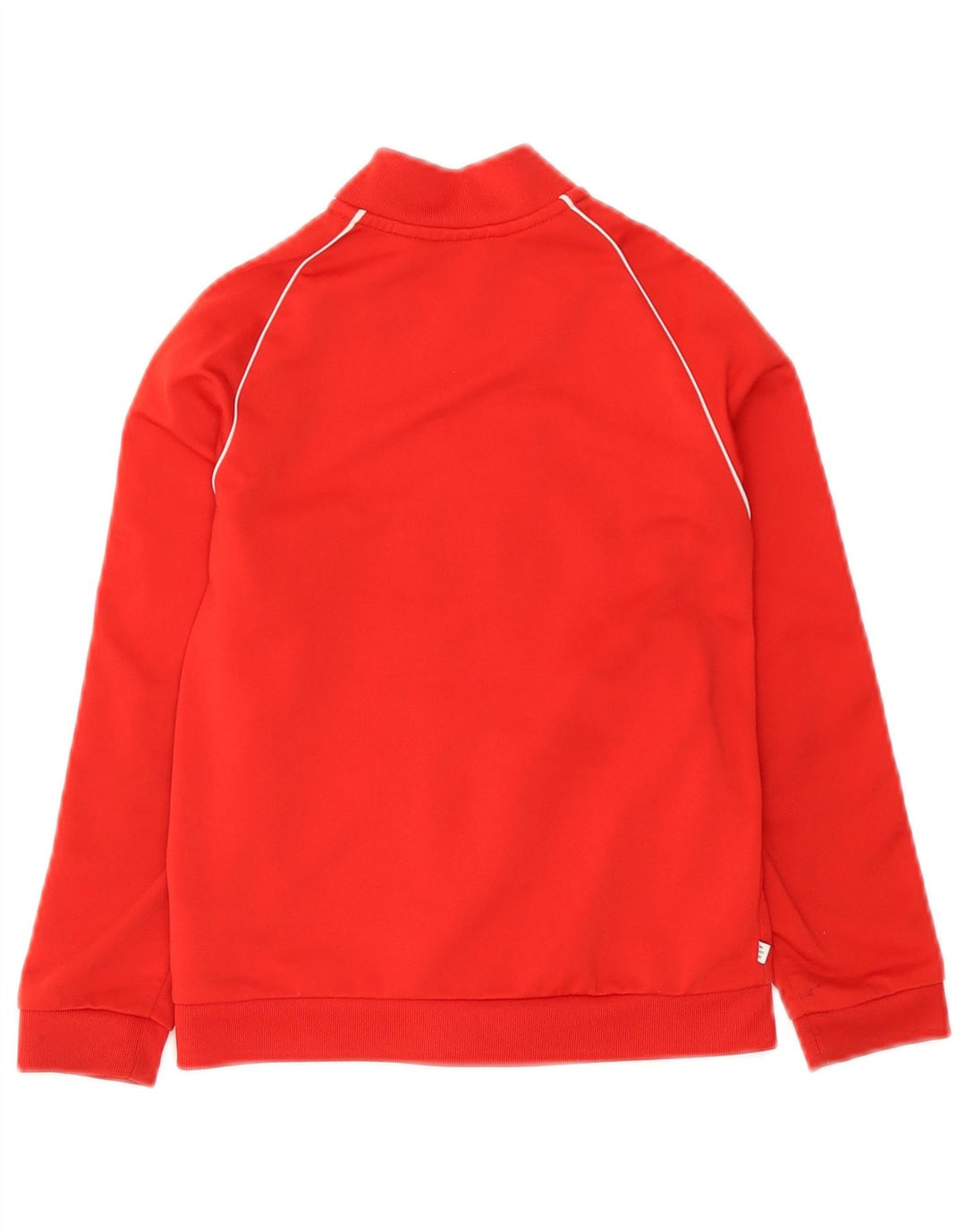 Adidas Girls Tracksuit Top Jacket 7-8 Years Red Polyester