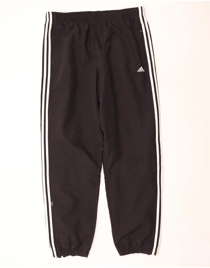 Adidas Mens Tracksuit Trousers Joggers XL Black Polyester