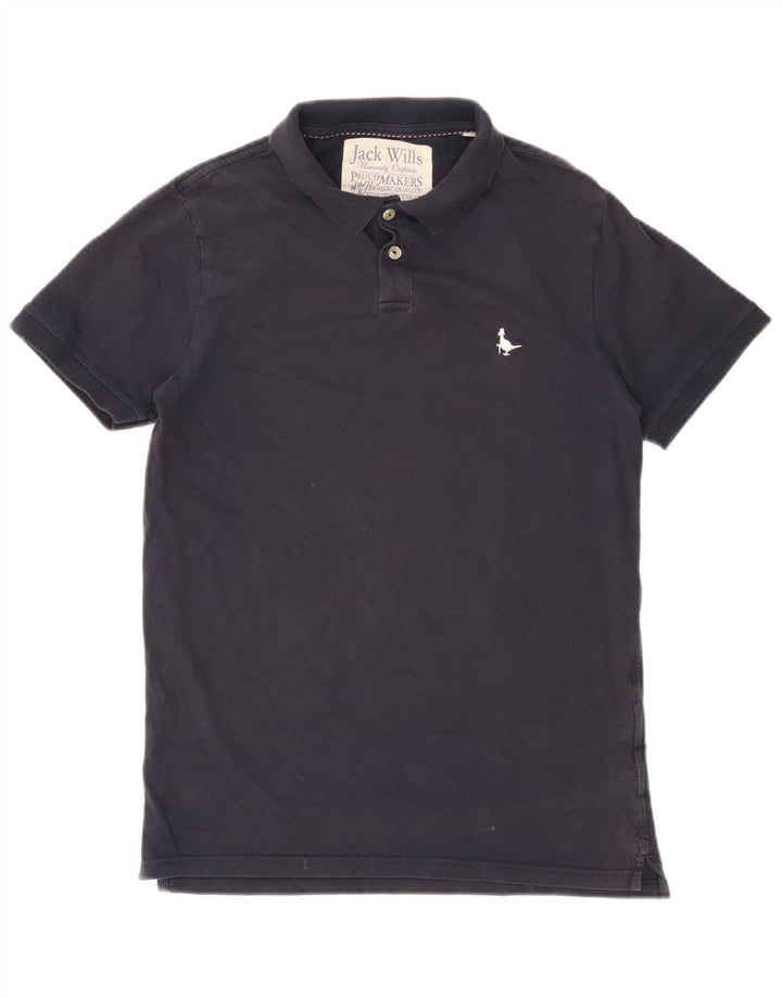 Jack Wills Mens Polo Shirt Small Navy Blue Cotton