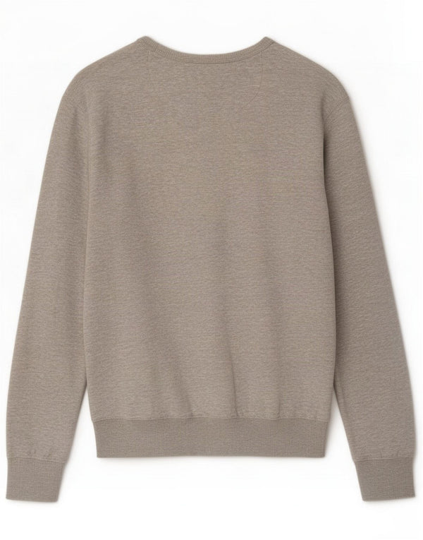 French Connection Mens Sweatshirt Jumper 2XL Grey Flecked Cotton