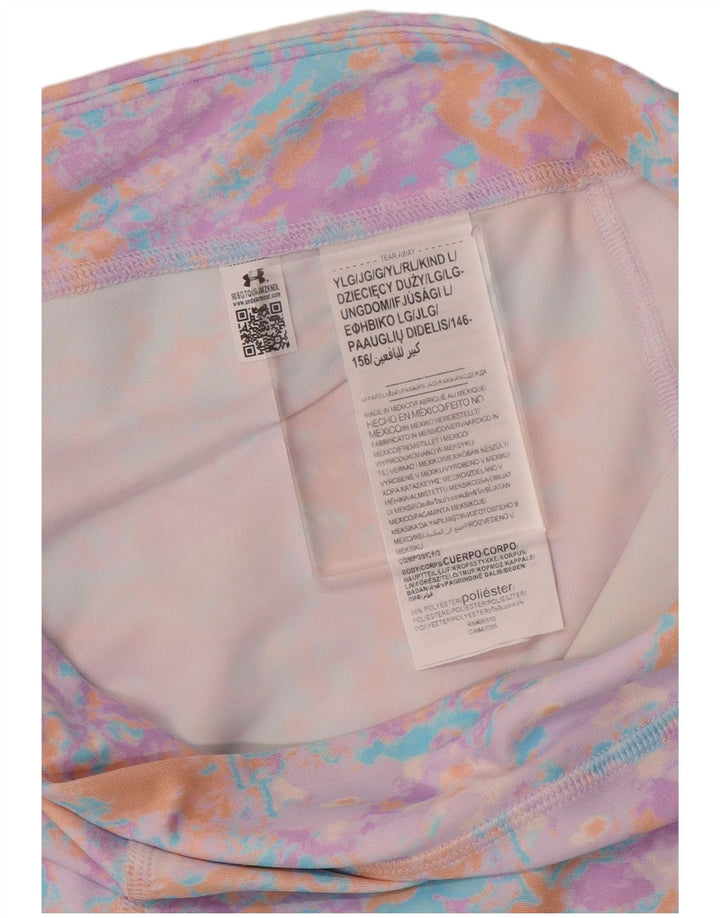 UNDER ARMOUR Girls Leggings 11-12 Years Large  Multicoloured Tie Dye