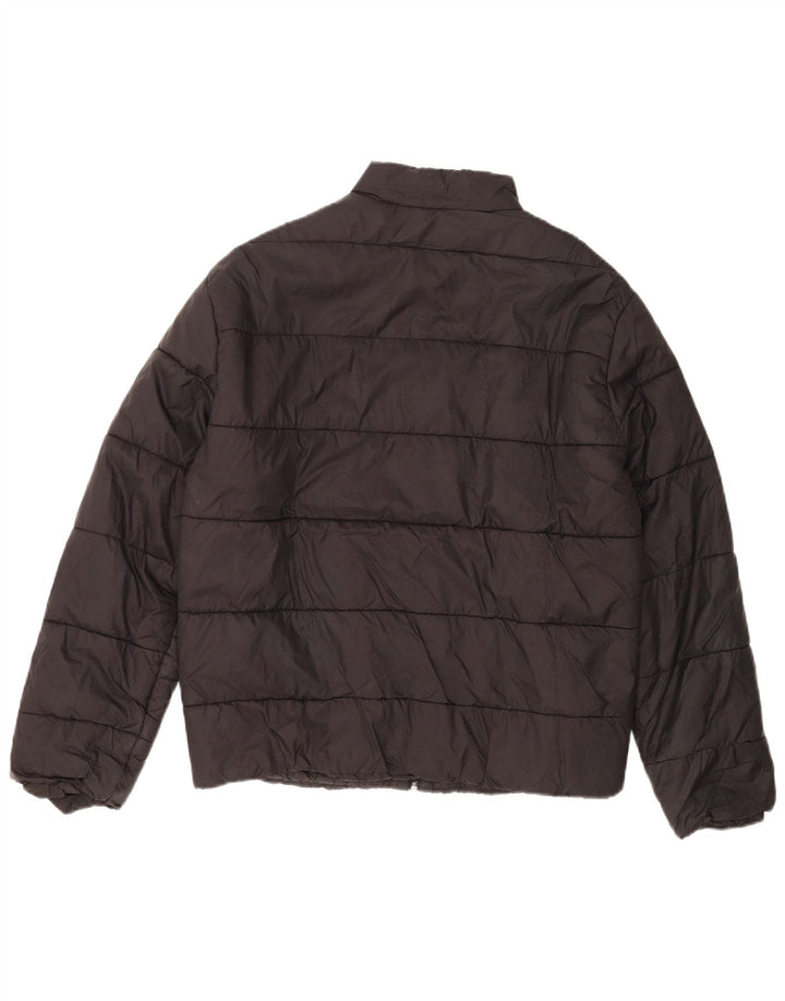 Zara Mens Padded Jacket UK 40 Large Black Nylon