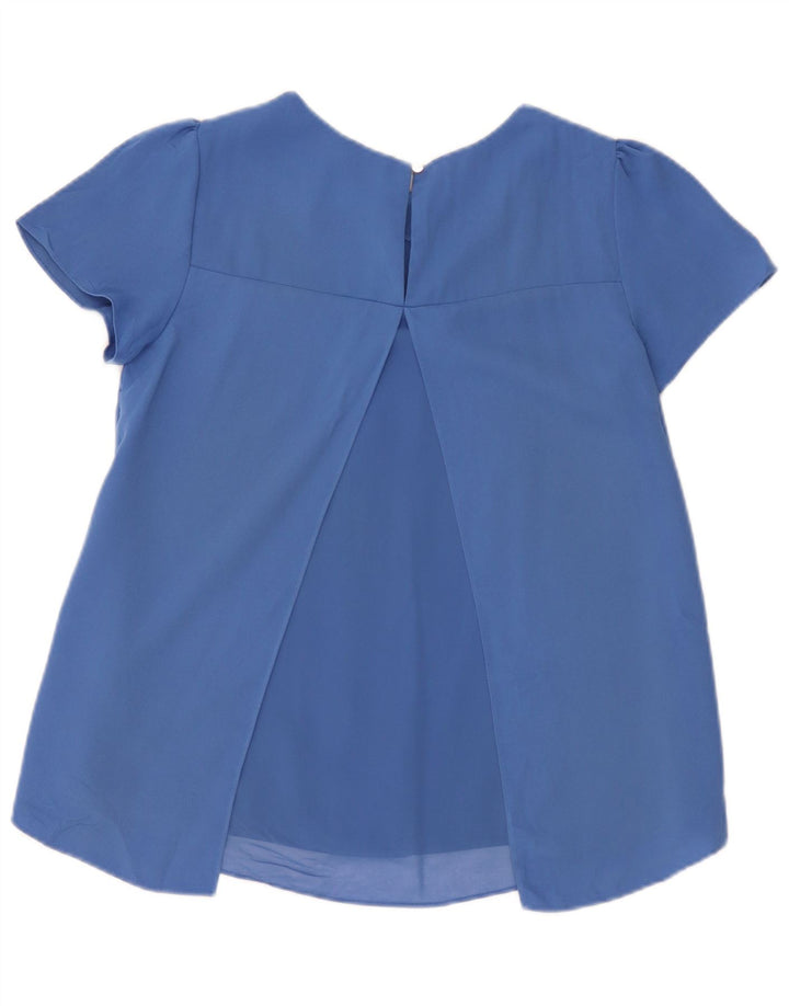 Oasis Womens Blouse Top UK 10 Small  Blue Polyester