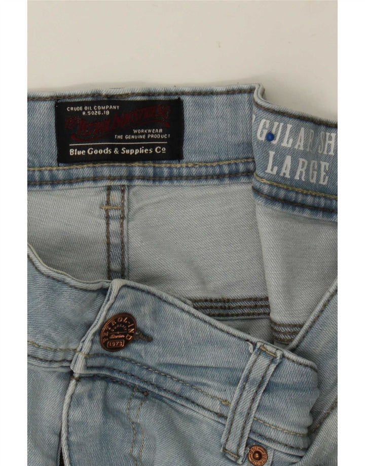 Petrol Industries Mens Regular Denim Shorts Large W36 Blue