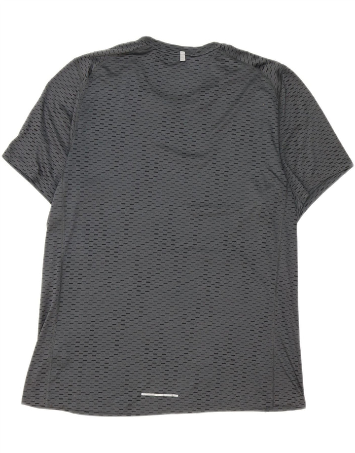 NIKE Mens Dri Fit T-Shirt Top XL Grey Flecked Polyester