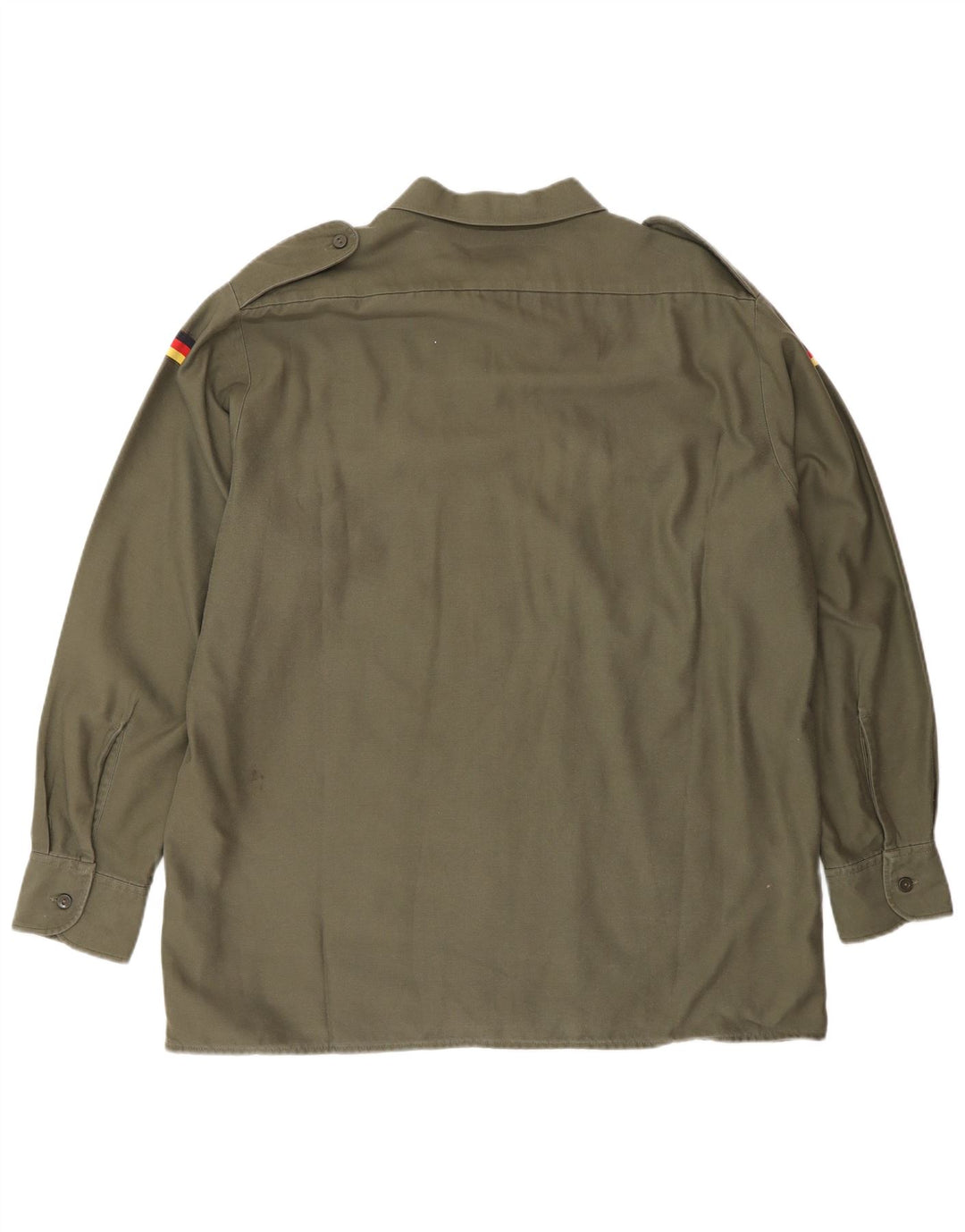 Vintage Mens Shirt Size 43/44 XL Khaki Polyester