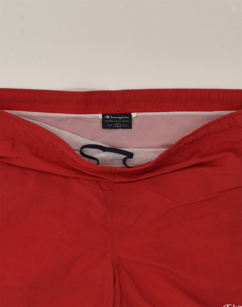 CHAMPION Mens Sport Shorts Large Red | Vintage Champion | Thrift | Second-Hand Champion | Used Clothing | Messina Hembry 