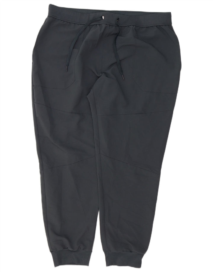 RUSSELL ATHLETIC Mens Tracksuit Trousers Joggers XL Grey Polyester