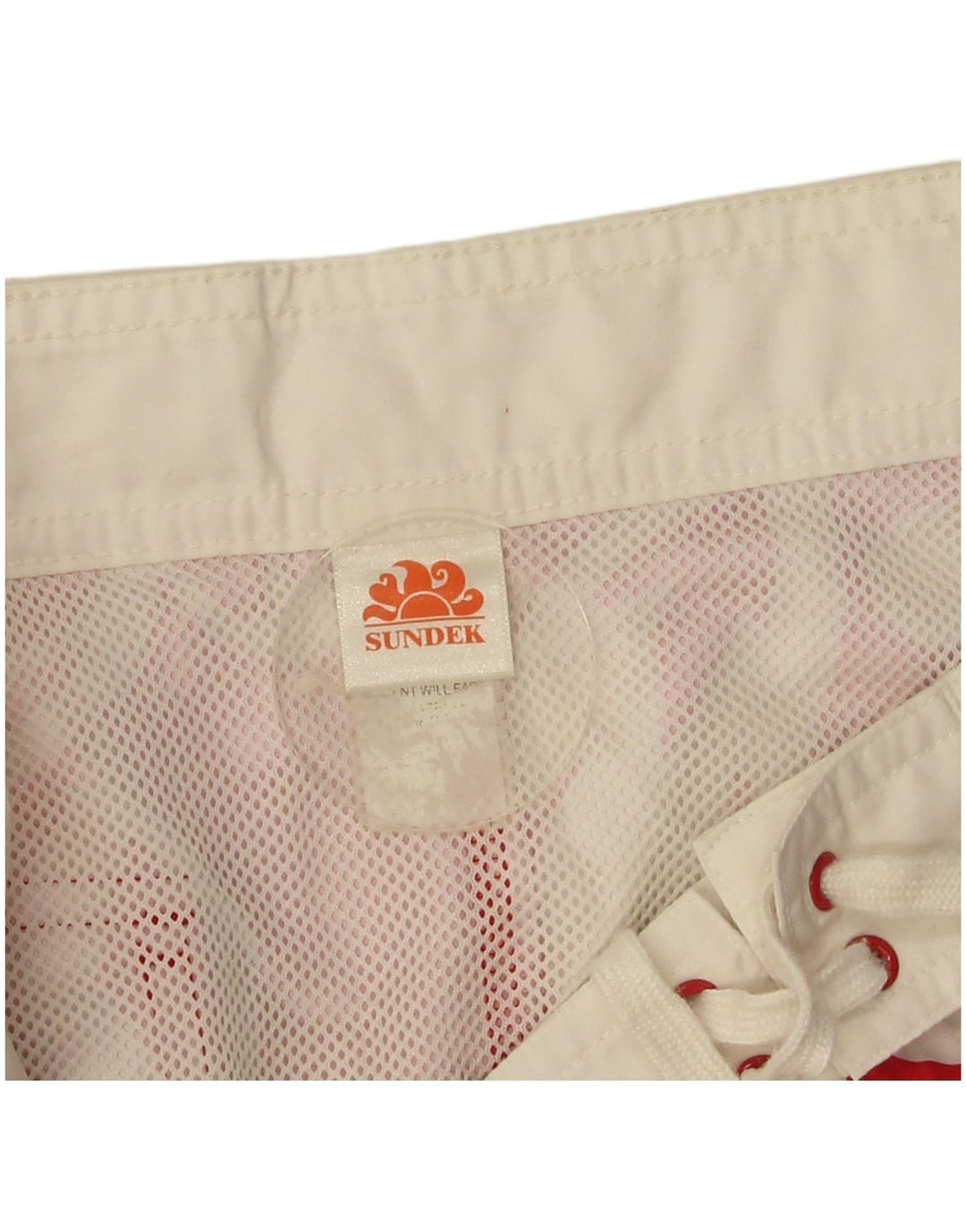 Sundek Mens Swimming Shorts Medium Red Floral Polyester