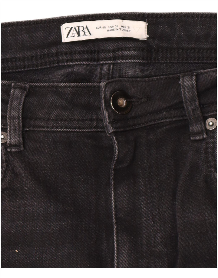 Zara Womens Crop Skinny Jeans EU 40 Medium W31 L25 Grey