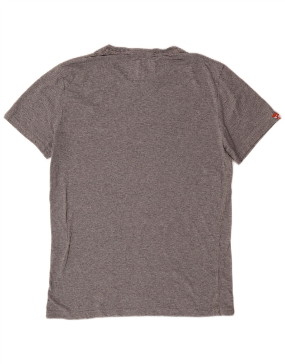 Superdry Mens Graphic T-Shirt Top Medium Grey Polyester