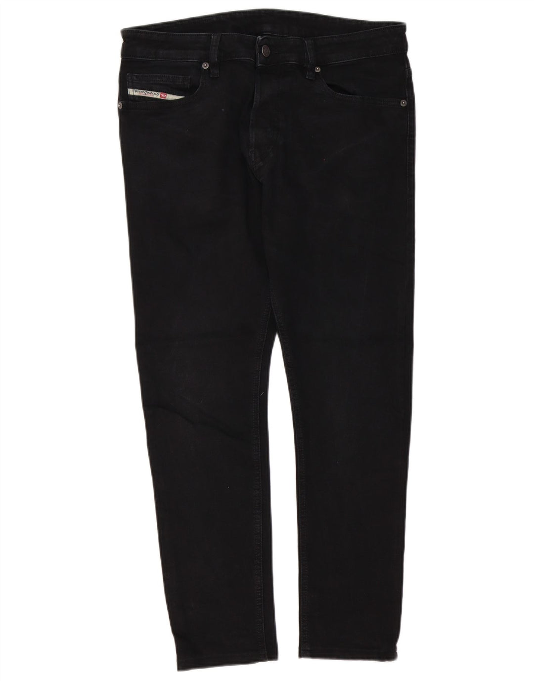 Diesel Mens Slim Jeans W31 L29 Black Cotton