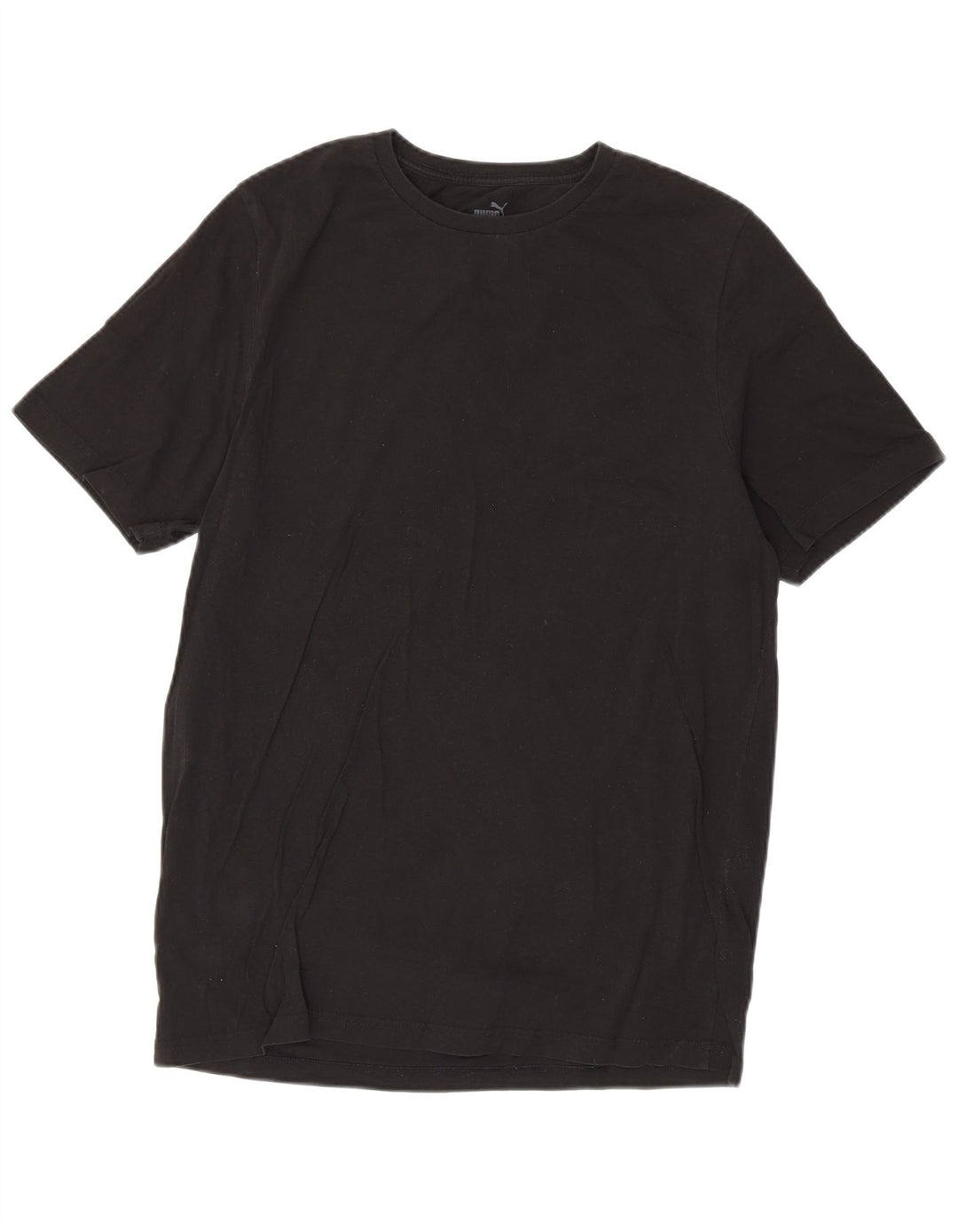 Puma Mens T-Shirt Top Large Black Cotton