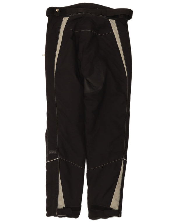 POLO Mens Moto Racer Trousers Small W30 L30 Black Colourblock Polyamide