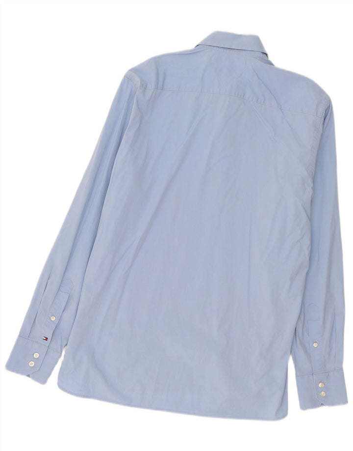 Tommy Hilfiger Mens Shirt Medium Blue Cotton