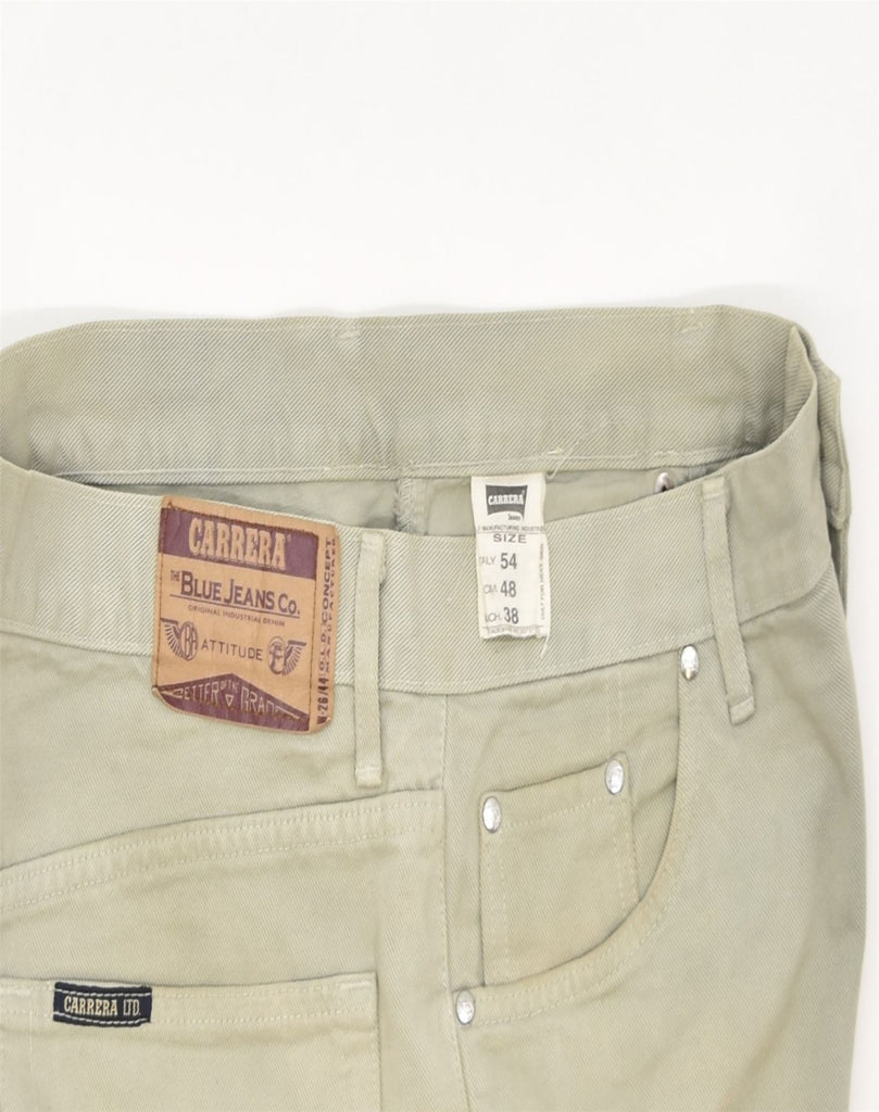 CARRERA Mens Straight Jeans W38 L32 Beige Cotton | Vintage | Thrift | Second-Hand | Used Clothing | Messina Hembry 