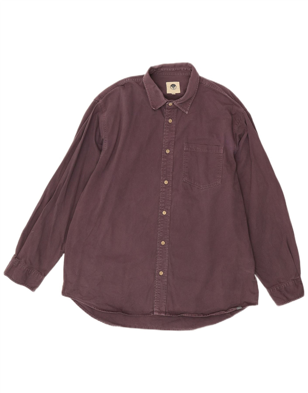 Fat Face Mens Shirt Large Purple Cotton