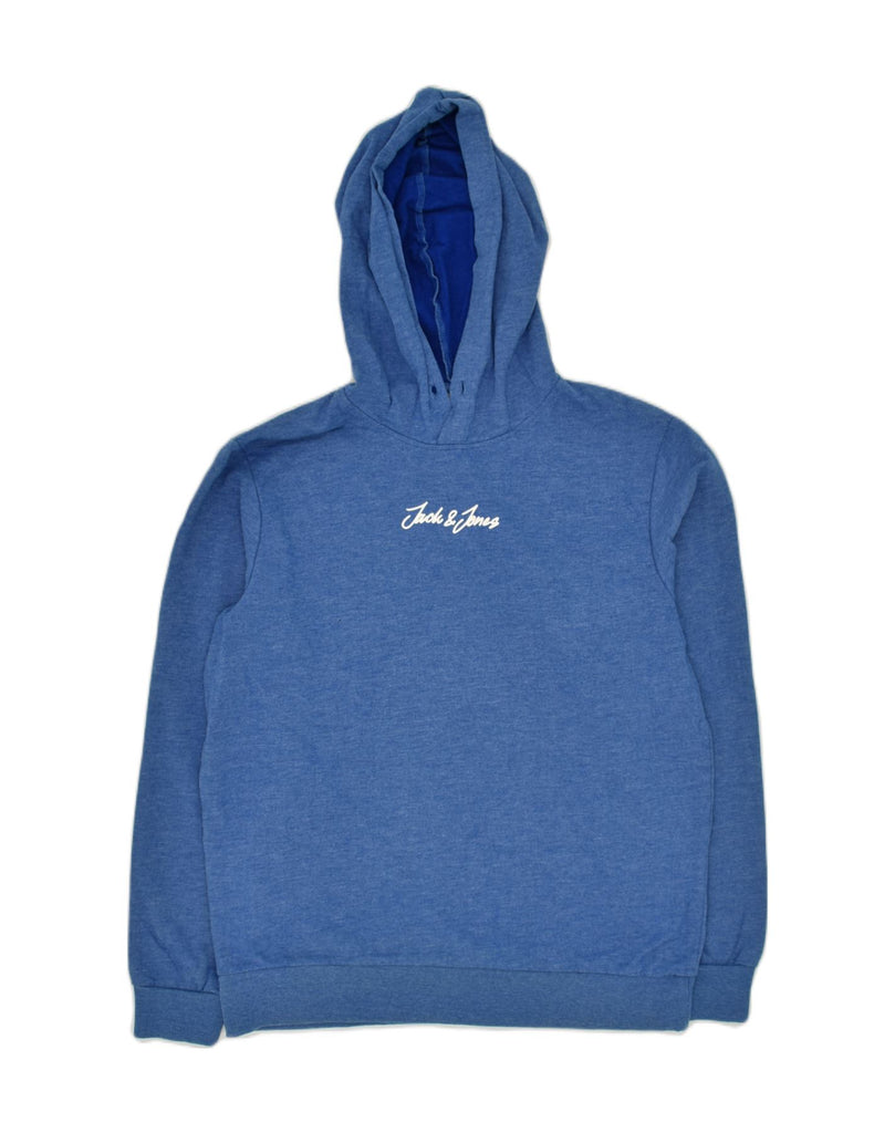 JACK & JONES Mens Hoodie Jumper Medium Blue Cotton | Vintage Jack & Jones | Thrift | Second-Hand Jack & Jones | Used Clothing | Messina Hembry 