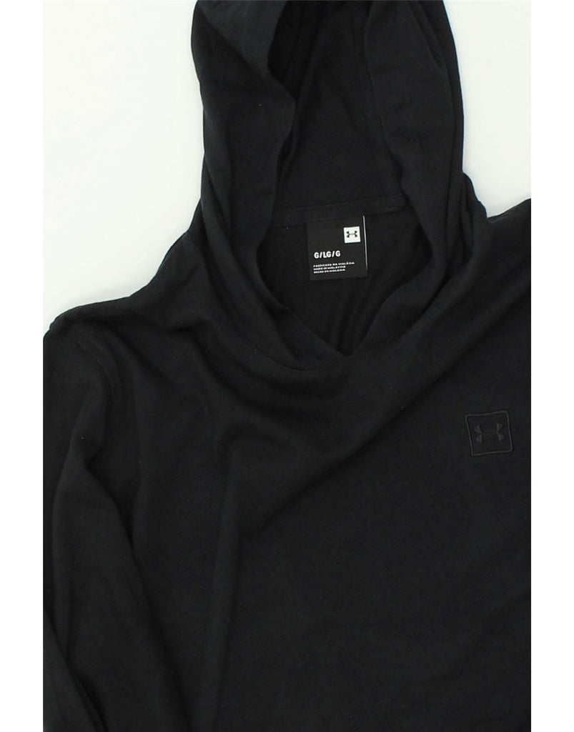 UNDER ARMOUR Mens Hoodie Jumper Large Black | Vintage Under Armour | Thrift | Second-Hand Under Armour | Used Clothing | Messina Hembry 