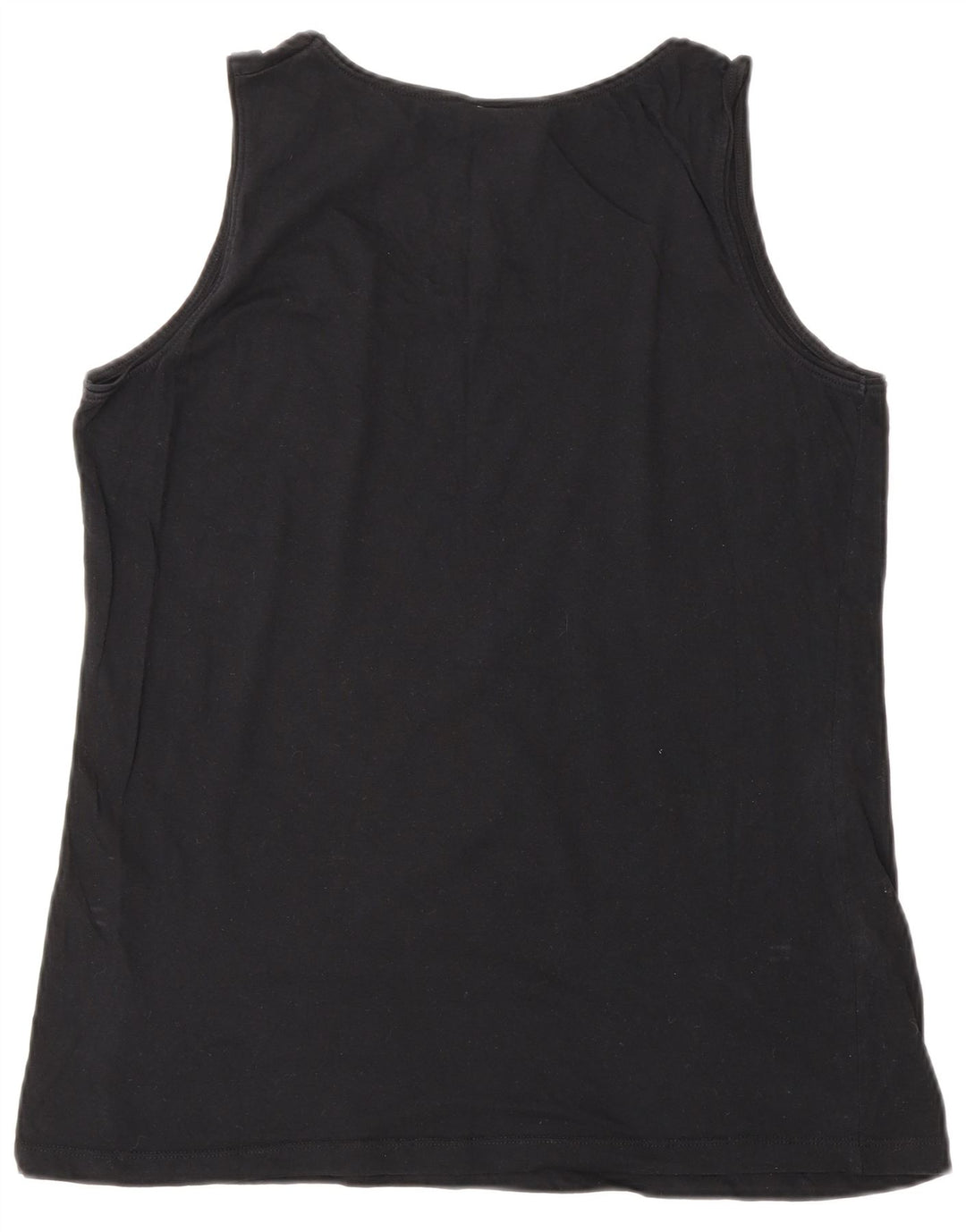 LOTTO Womens Vest Top UK 14 Medium Black Cotton
