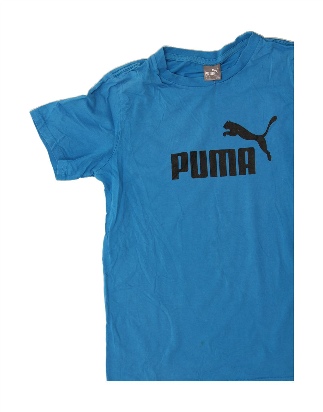 PUMA Boys Graphic T-Shirt Top 11-12 Years Blue Vintage Puma and Second-Hand Puma from Messina Hembry 