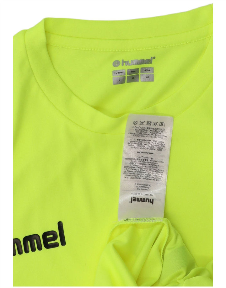 Hummel Mens Graphic T-Shirt Top Medium Green Polyester