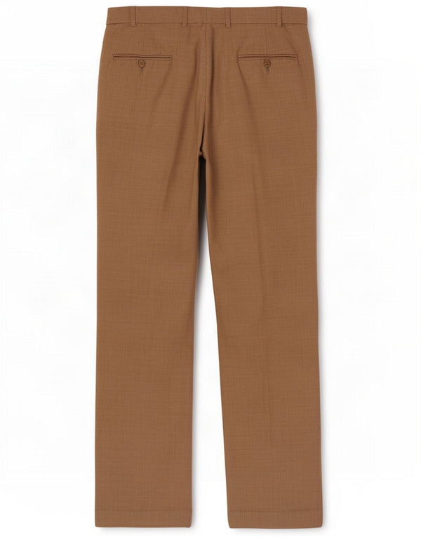 Brooks Brothers Mens Madison Pegged Suit Trousers W38 L33 Beige Wool