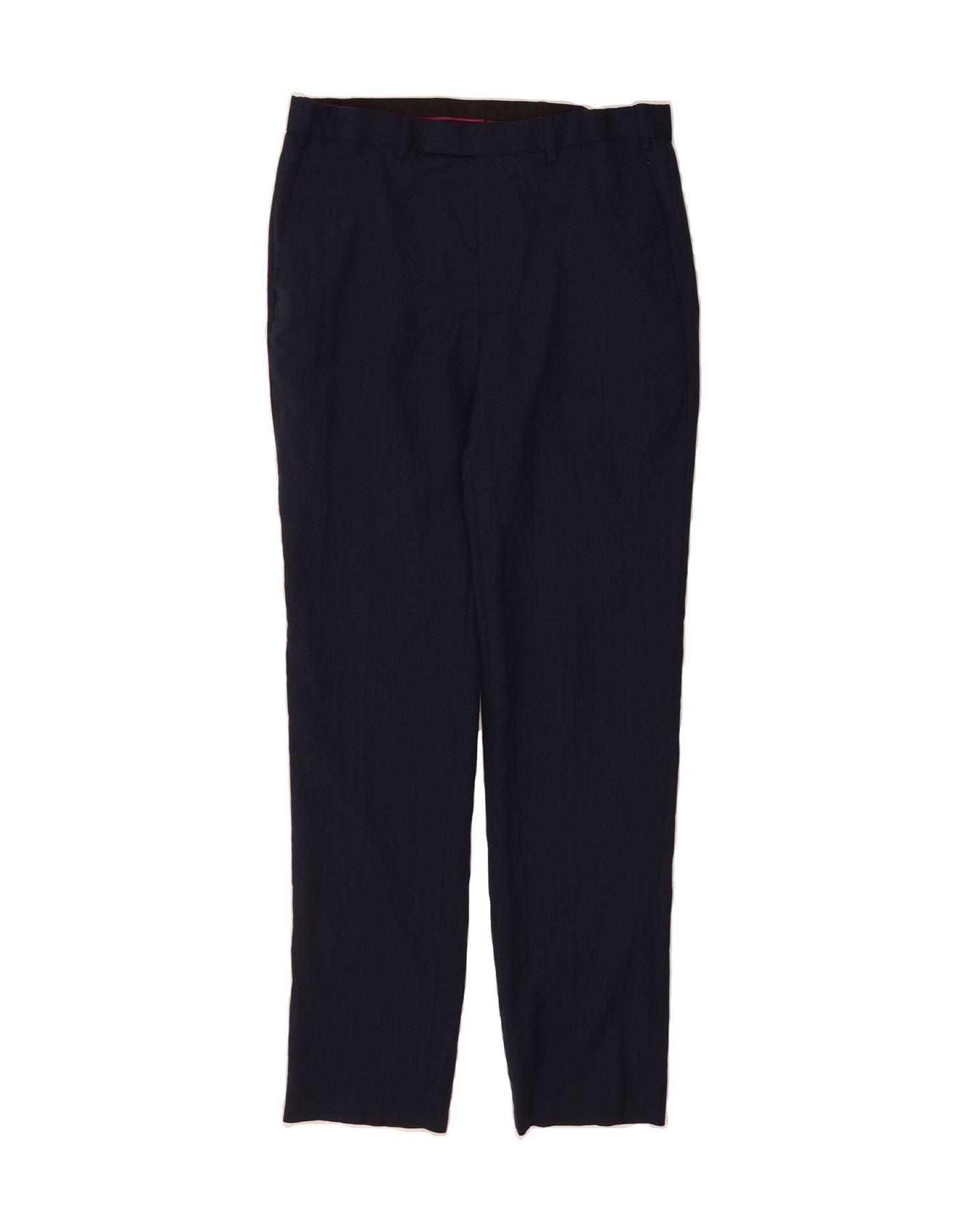 MARKS SPENCER Mens Slim Fit Casual Trousers W32 L33 Navy Blue