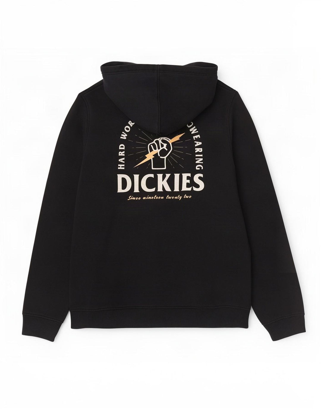 Dickies Mens Graphic Hoodie Jumper Medium Black Cotton