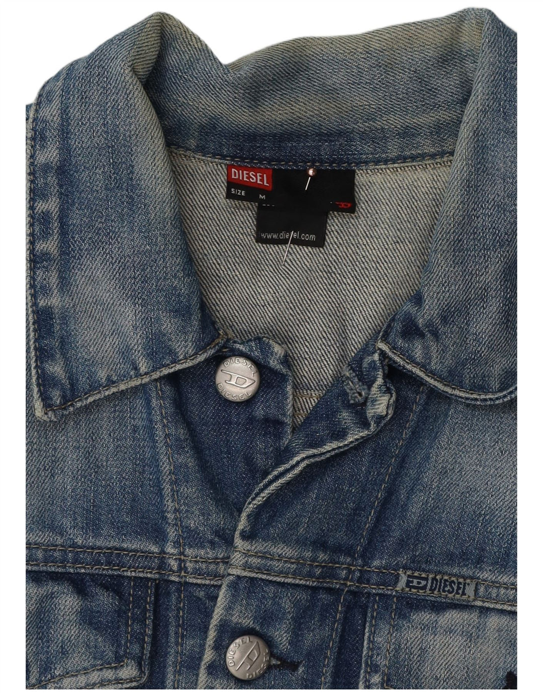 DIESEL Boys Denim Jacket 9-10 Years Medium  Blue Cotton