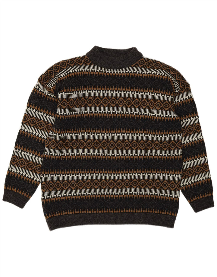 Esprit Mens Turtle Neck Jumper Sweater EU 36 Small Multicoloured Geometric